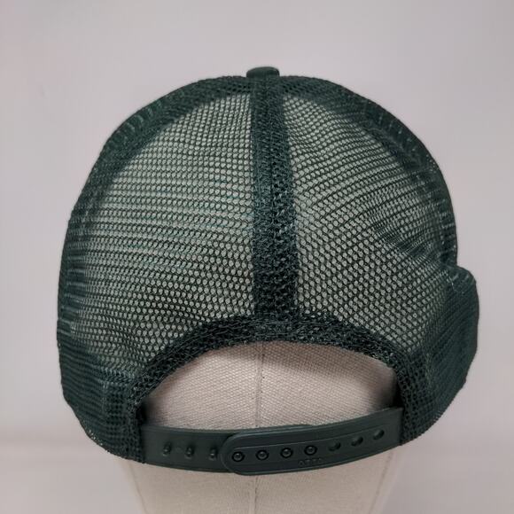 Dixie Chopper Snapback Mesh Back Trucker Hat Rope Green Graphic Logo Mower - Picture 5 of 8